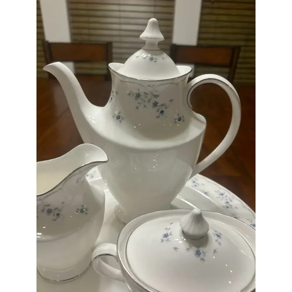 RARE!! Royal Daulton Cotillion VTG Full Coffee Serving Set Fine Bone China - Picture 5 of 10